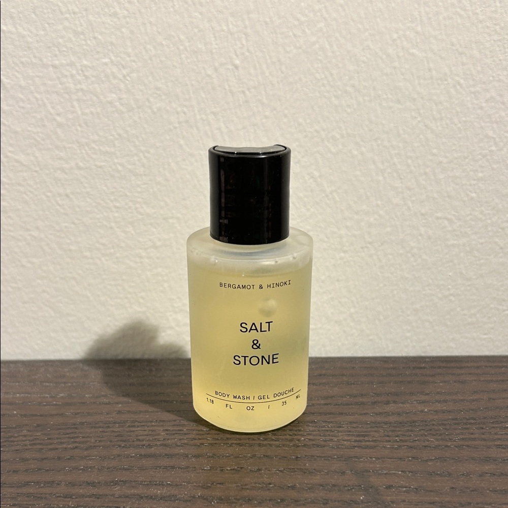 Salt & Stone Body Wash-Bergamot &Hinoki -1.18Fl OZ